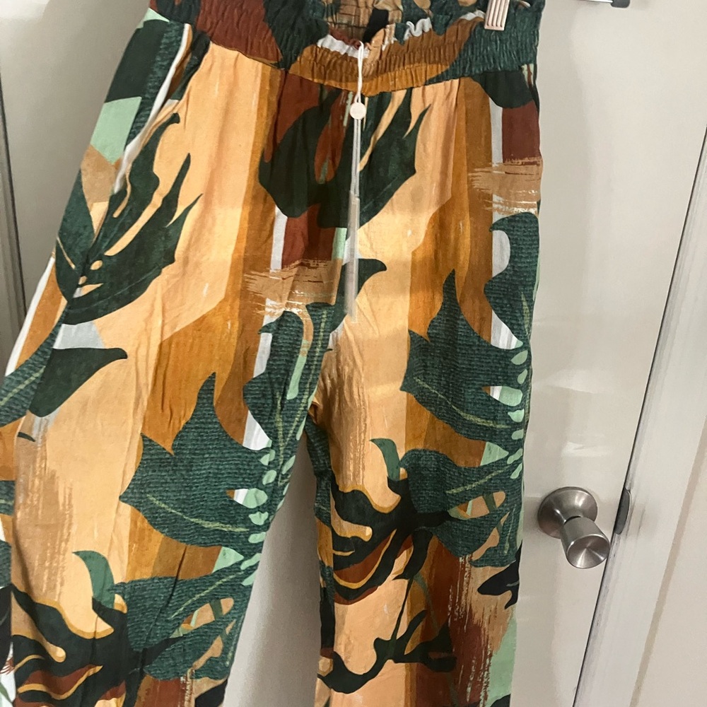 Tropical Print Women's Pants